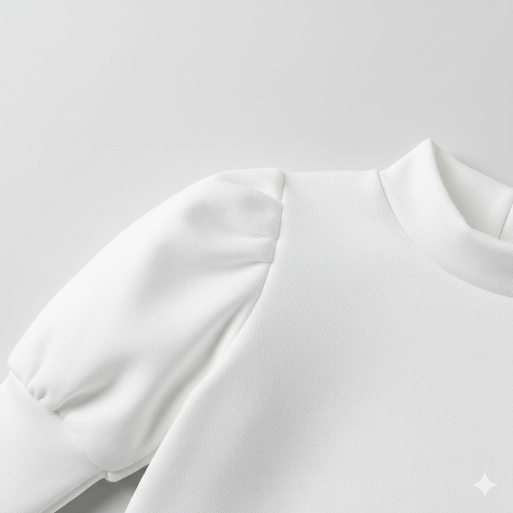 Ensemble d'hiver élégant pour fille : gilet en fausse fourrure, haut à manches bouffantes, jupe plissée et béret assorti