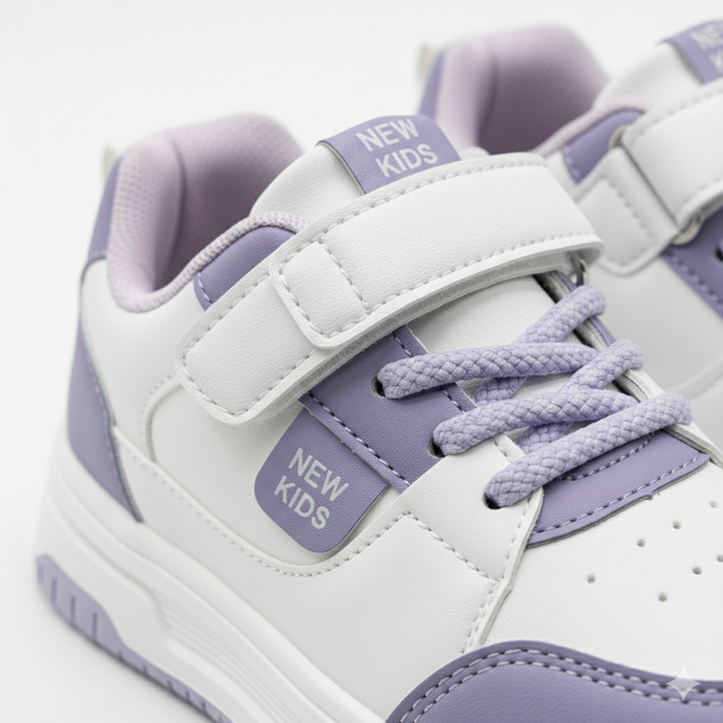 Kids Chunky Sneakers – Lightweight Platform Shoes with Velcro & Laces