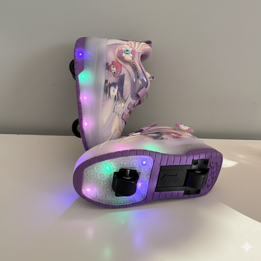 « Baskets à roulettes DreamGlow – Magie lumineuse pour les petites filles »