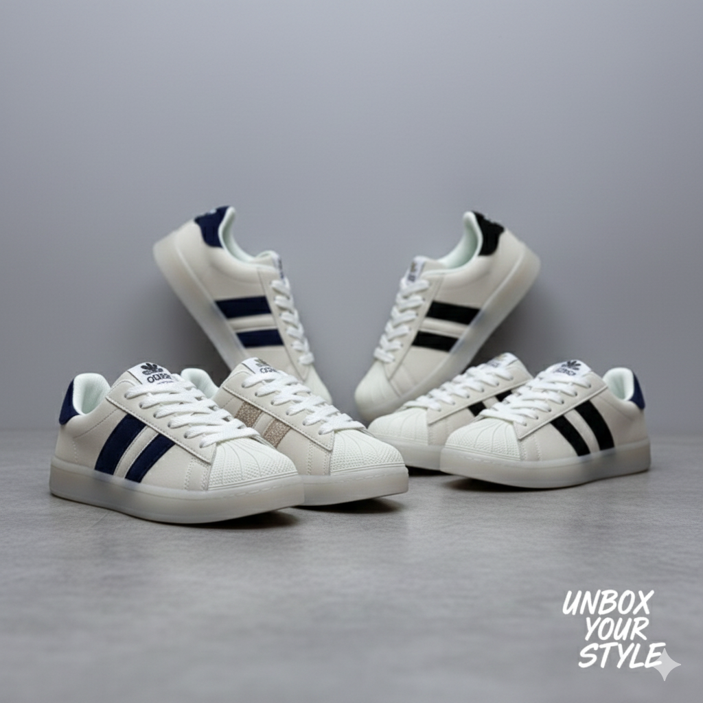 Classic Stripe Girls Sneakers – Lightweight & Non-Slip Everyday Shoes