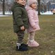 Kids Warm Winter Boots Soft Lining Cute Bear Design Non-Slip Sole Comfortable Baby Shoes