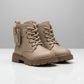 Girls'  boots: snug lace-up fit, lugged sole