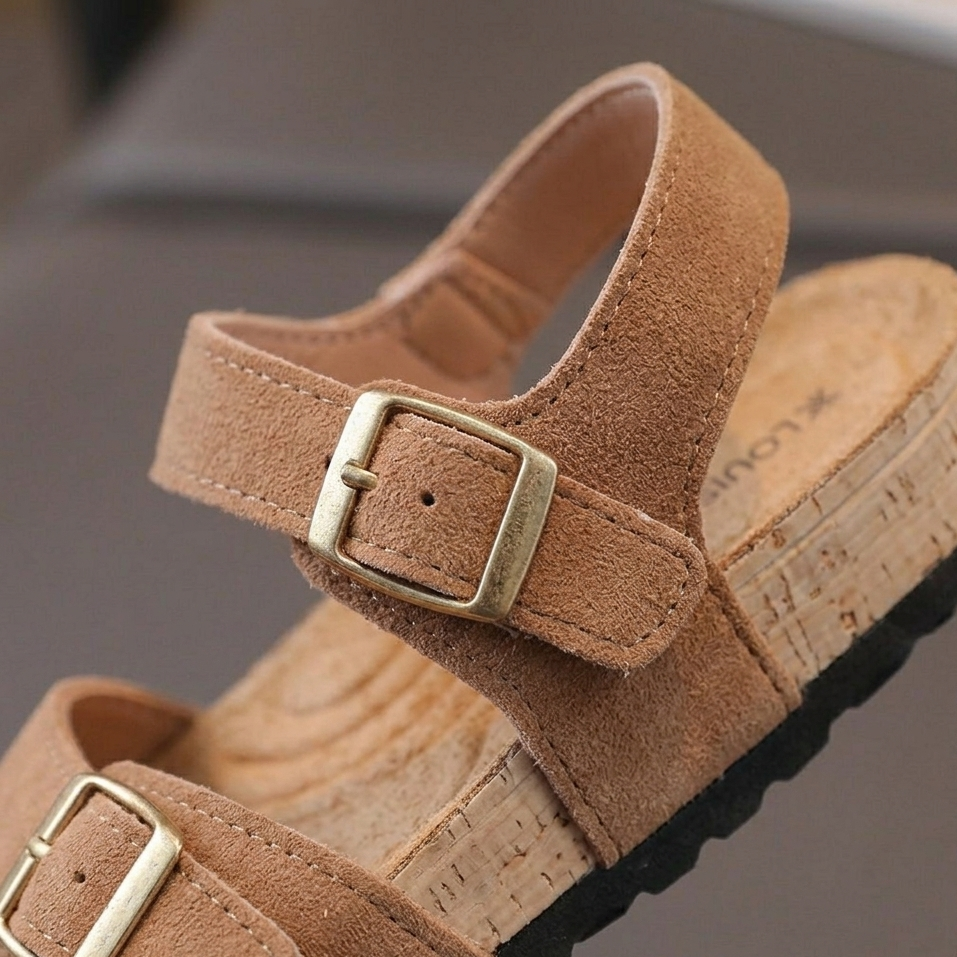 Sandales à boucles tendance pour garçons – Confort doux et style estival 👦