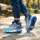 Kids LED Roller Sneakers with Wheels – Light-Up Sport Shoes