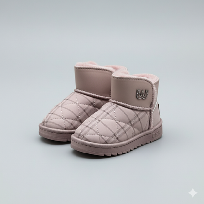 Bottes matelassées confortables avec semelle antidérapante