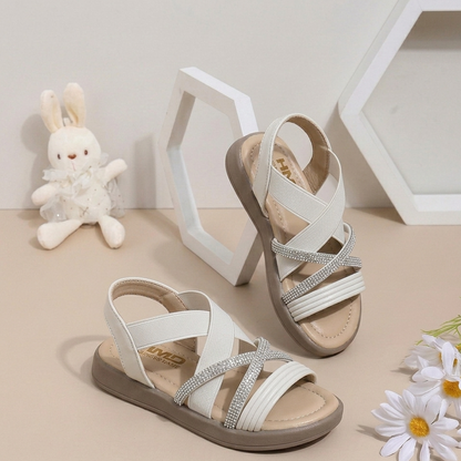 Stylish Girls Sandals with Sparkle Straps – Comfortable & Trendy Summer Shoes