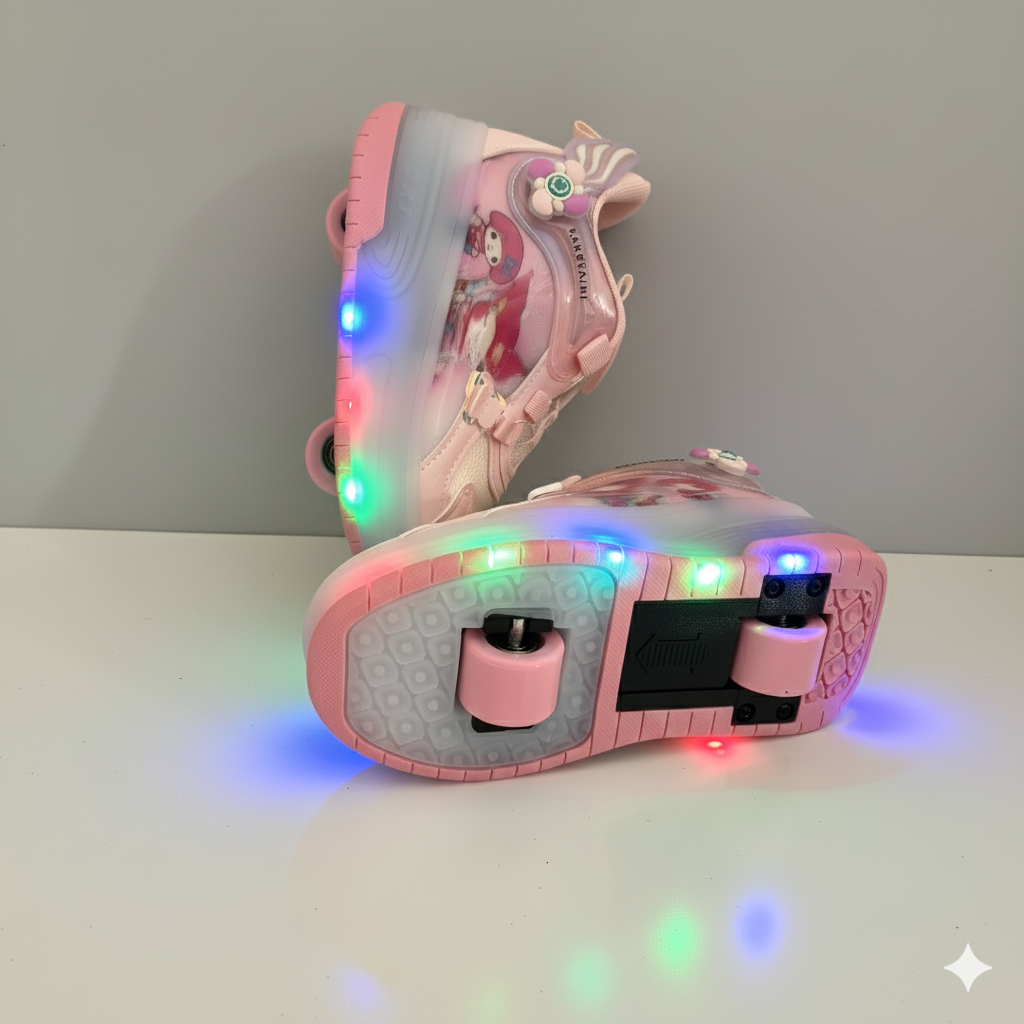 « Baskets à roulettes DreamGlow – Magie lumineuse pour les petites filles »