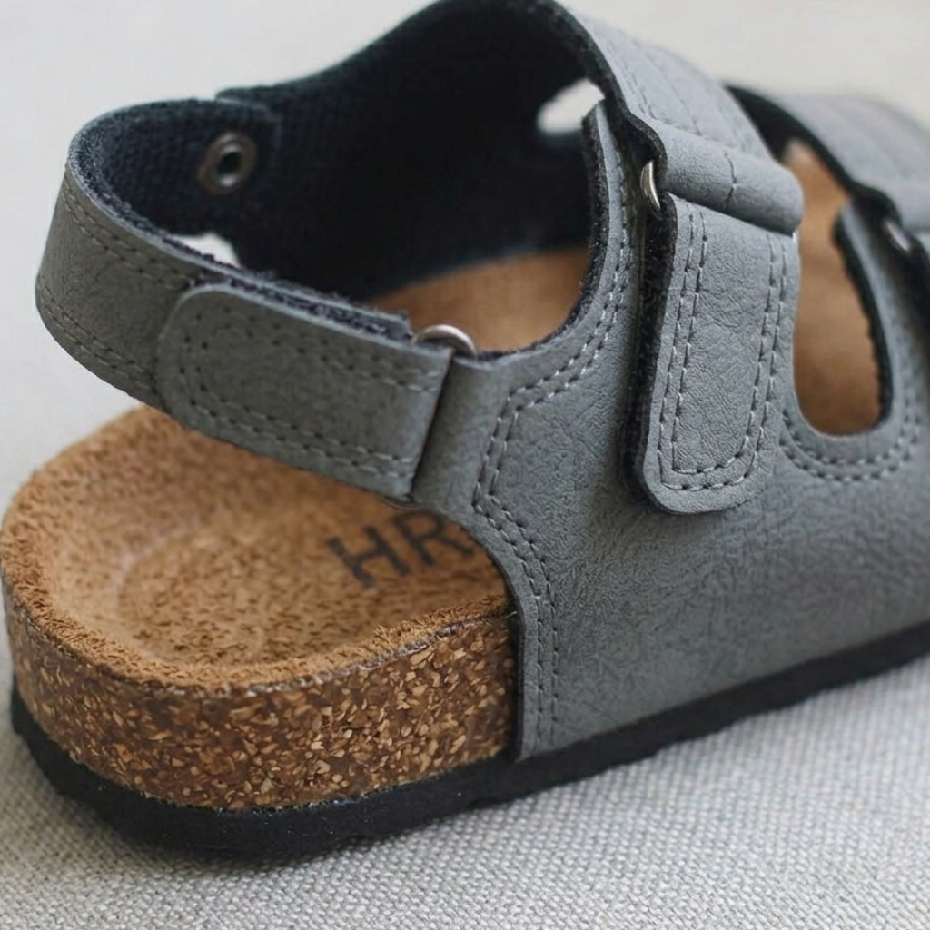 Kids Classic Velcro Strap Sandals with Back Support