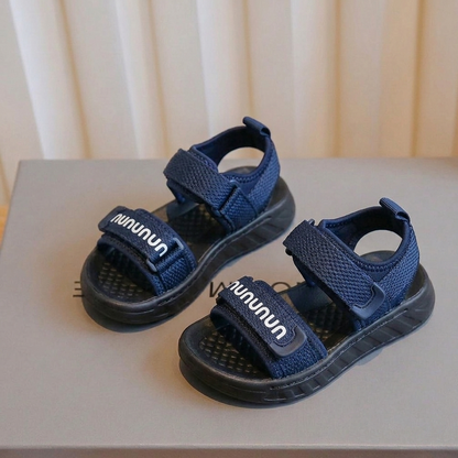 Kids Lightweight Sport Sandals – Adjustable Hook & Loop Summer Shoes