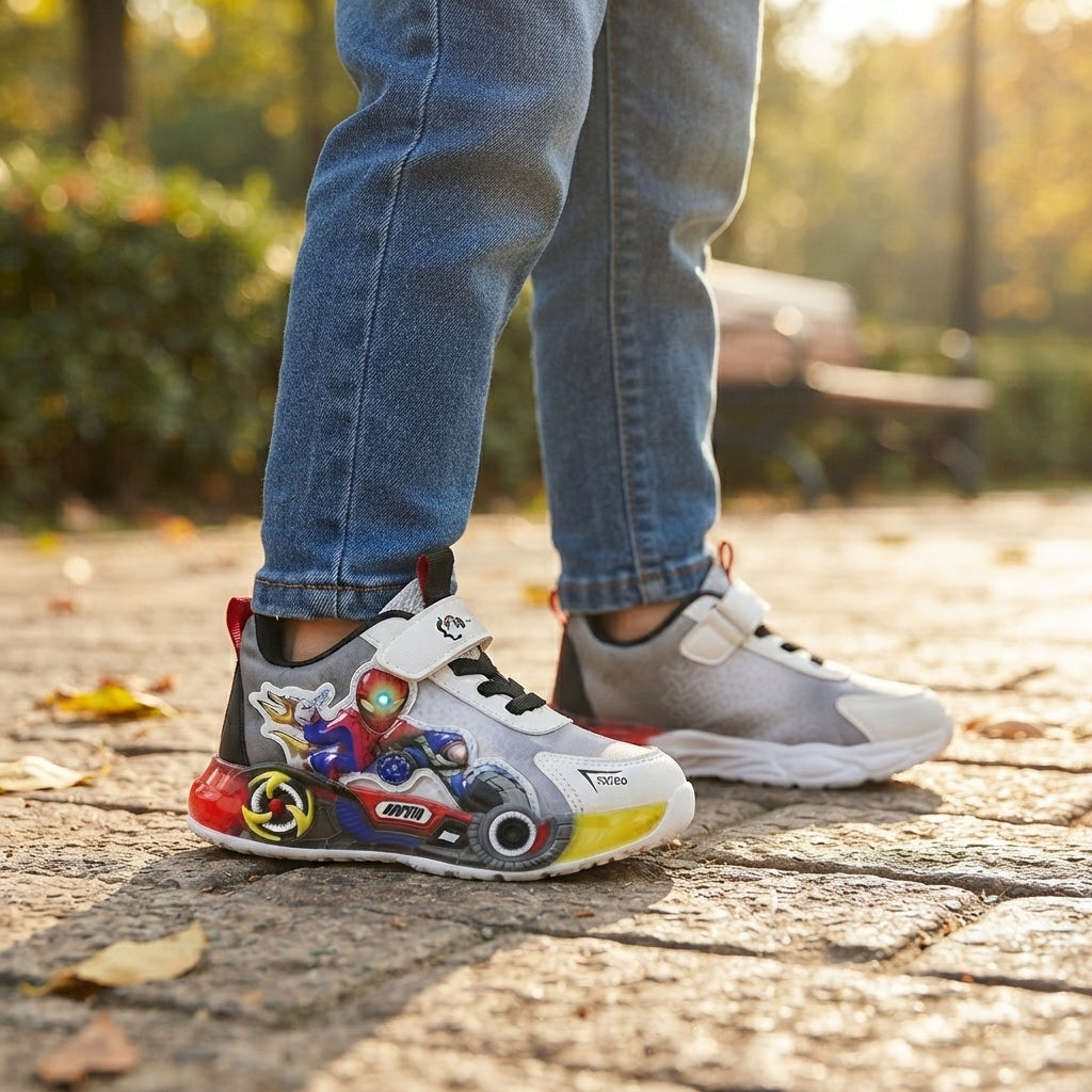Kids Spider-Man Racing Light-Up Sneakers