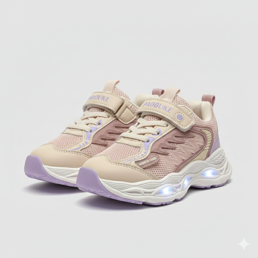 Kids LED Light-Up Sport Sneakers – Breathable & Comfortable Running Shoes