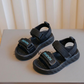 Kids Lightweight Sport Sandals – Adjustable Hook & Loop Summer Shoes
