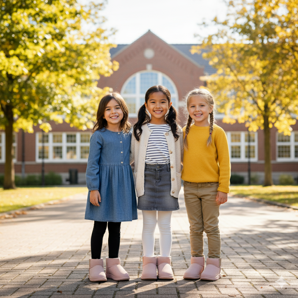 Girls' Faux-Fur Ankle Boots: Comfort Meets Style