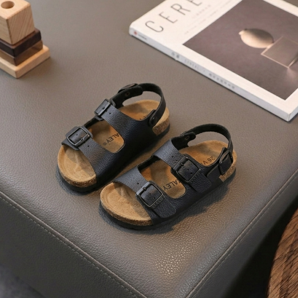 Kids Double-Buckle Comfort Sandals – Adjustable Summer Shoes