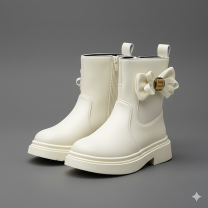 Classic Comfort Boots with Cute Bow Detail