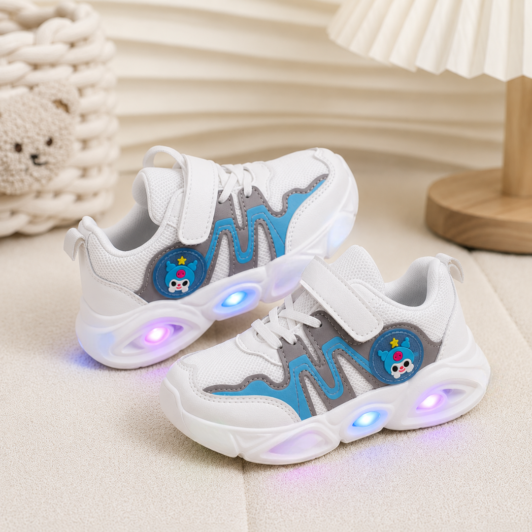 Kids’ LED Light-Up Sneakers with Adjustable Strap