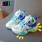 Baskets lumineuses ED pour enfants avec boucle rotative à enfiler – Chaussures toutes saisons confortables, durables et antidérapantes pour garçons et filles