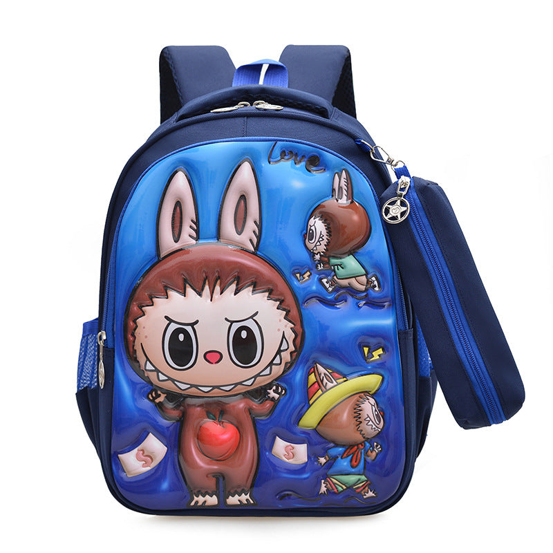 Sac à dos d'école pour enfants Labubu 2025 – Sac d'école coréen grande capacité pour garçons et filles, maternelle et primaire