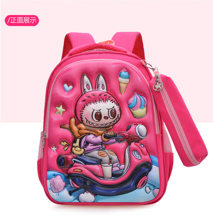 2025 Labubu Kids School Backpack – Korean Style Large-Capacity Student Bag for Boys & Girls, Kindergarten & Primary