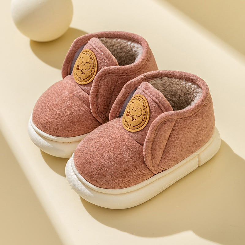 Chaussures d'hiver en coton pour bébé - Bottes chaudes en velours à semelle souple pour garçons et filles | Bottes de neige pour tout-petits