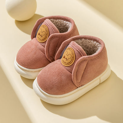 Chaussures d'hiver en coton pour bébé - Bottes chaudes en velours à semelle souple pour garçons et filles | Bottes de neige pour tout-petits