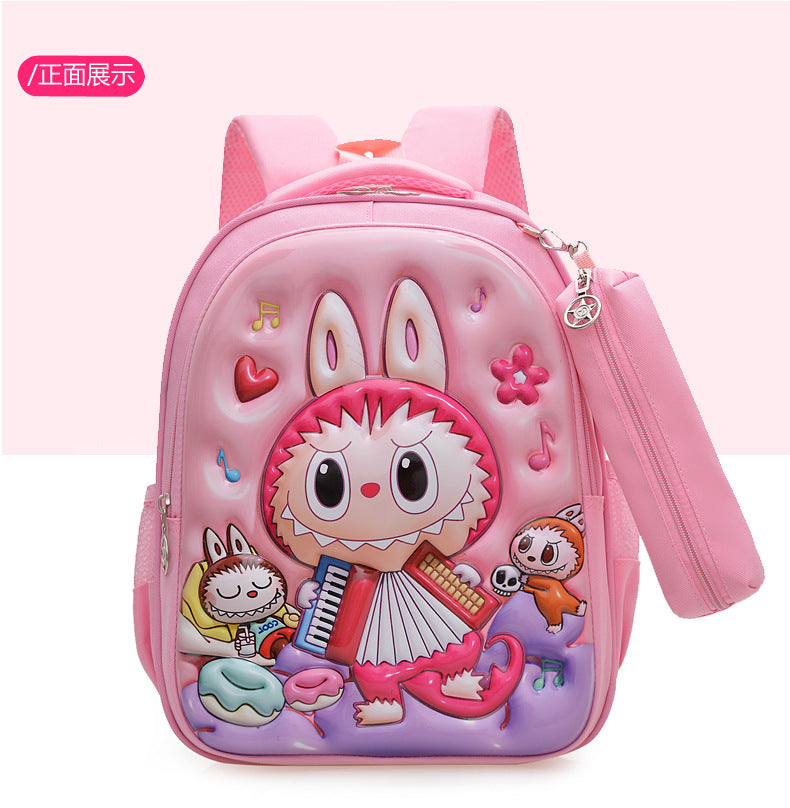 Sac à dos d'école pour enfants Labubu 2025 – Sac d'école coréen grande capacité pour garçons et filles, maternelle et primaire