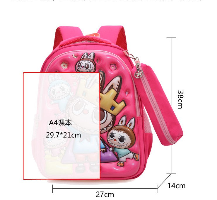 Sac à dos d'école pour enfants Labubu 2025 – Sac d'école coréen grande capacité pour garçons et filles, maternelle et primaire