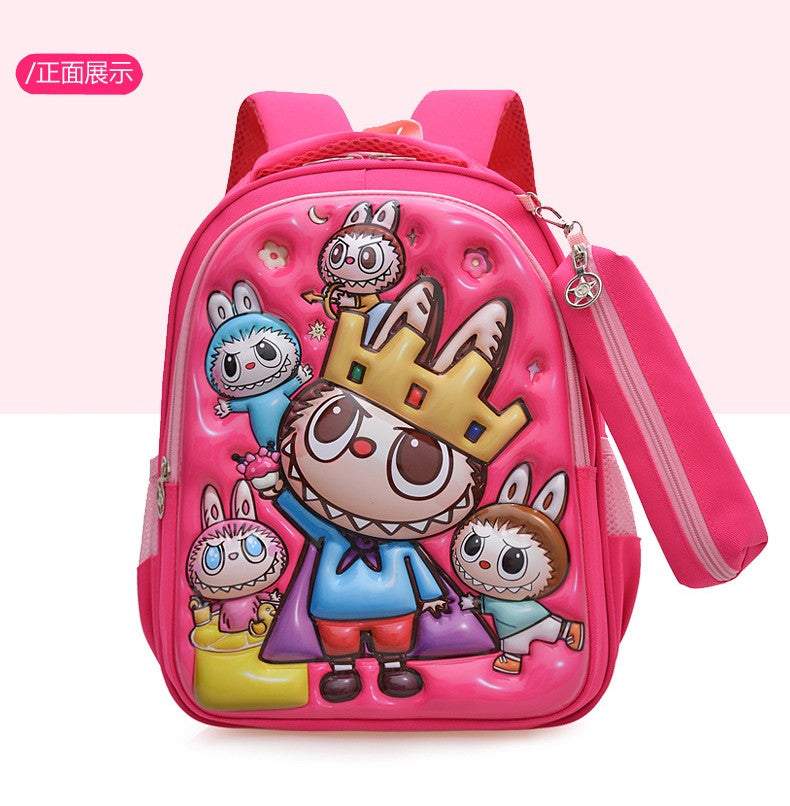 Sac à dos d'école pour enfants Labubu 2025 – Sac d'école coréen grande capacité pour garçons et filles, maternelle et primaire