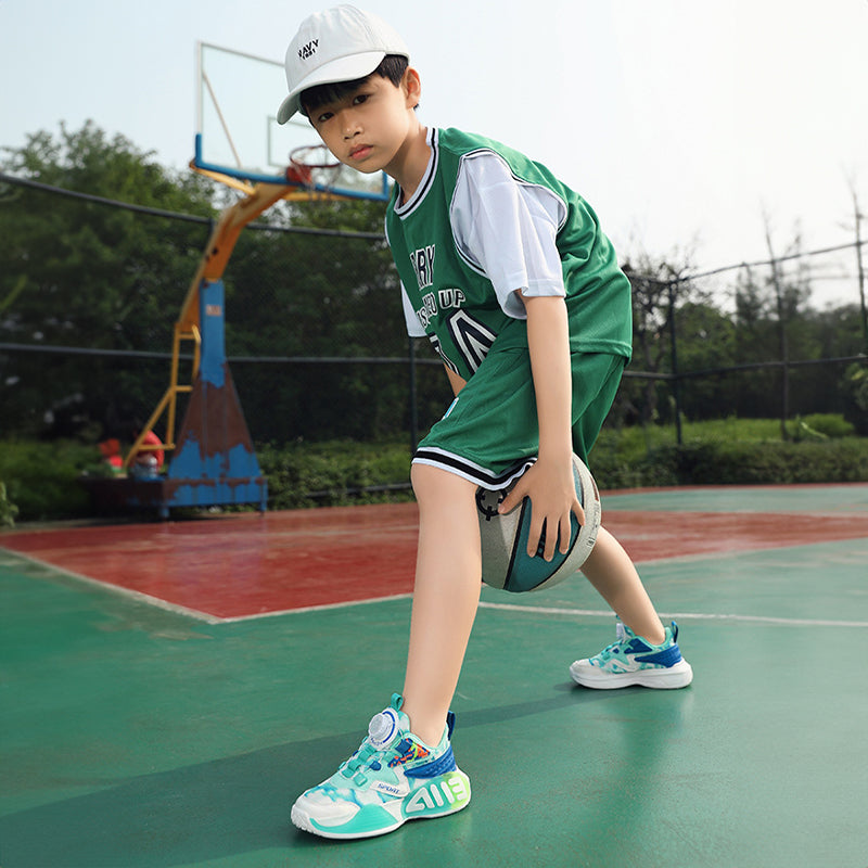 Baskets lumineuses ED pour enfants avec boucle rotative à enfiler – Chaussures toutes saisons confortables, durables et antidérapantes pour garçons et filles