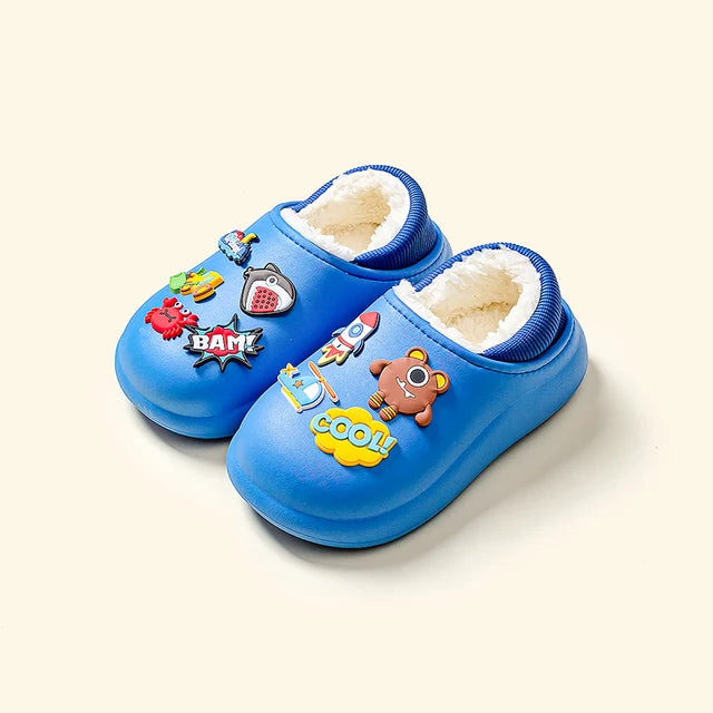 Confort douillet : chaussons d'hiver pour chambre à coucher pour enfants, nouveau style 2023, chaussures décontractées pour enfants, chaussures unisexes pour bébé (stock limité)