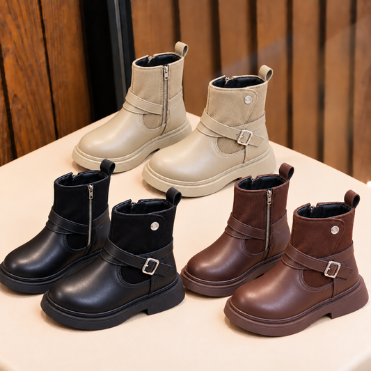 Girls’ Buckle Ankle Boots — A Stylish Touch for Every Outfit