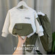 Stylish boys' set with elegent print - comfort and elegance for every day!