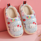 Hello Kitty Cozy Cotton Slippers: Adorable Autumn-Winter Indoor Delight for Kids!