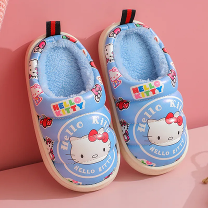 Hello Kitty Cozy Cotton Slippers: Adorable Autumn-Winter Indoor Delight for Kids!