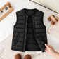 Gilet sans manches matelassé noir classique pour enfant – Une pièce polyvalente pour des tenues scolaires stylées, les aventures du week-end et les journées plus fraîches
