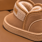 Kids’ Cozy Fleece-Lined Winter Ankle Boots with Suede-Look Finish, Teddy-Textured Cuff and Classic Everyday Style