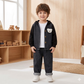 Ensemble sweat à capuche en jean ours mignon pour garçons – Tenue 3 pièces décontractée et confortable