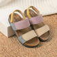 Sandales enfants colorblock à bride velcro avec maintien arrière