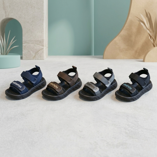 Kids Lightweight Sport Sandals – Adjustable Hook & Loop Summer Shoes
