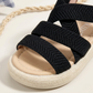 Sandales croisées extensibles pour fille – Confort léger au quotidien