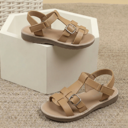 Kids Classic Buckle Strap Sandals – Lightweight Summer Comfort Sandals for  Girls