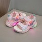 Sandales Licorne Lumineuses pour Filles – Sandales d'Été Légères à Scratch pour Enfants