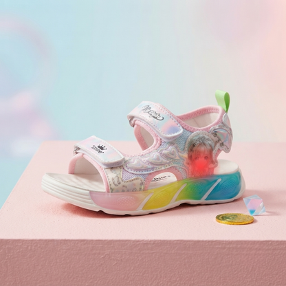 Girls LED Light-Up Sports Sandals – Cute Cartoon Heart Design | Lightweight, Soft & Adjustable Summer Sandals (Copy)
