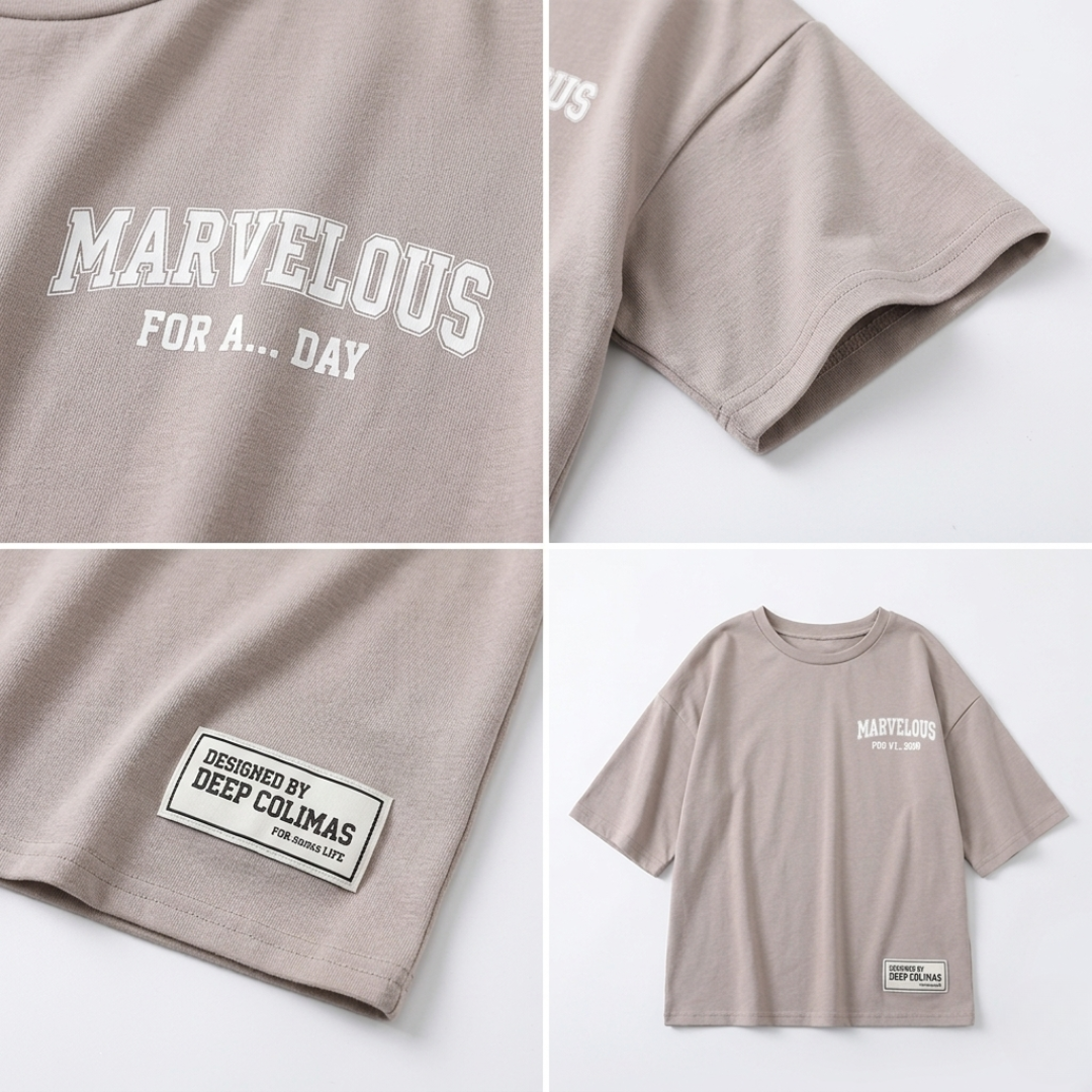 Marvelous Girls Comfort Set – Oversized Tee & Leggings