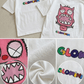 Ensemble Tee-shirt et short à motif dessin animé pour fille