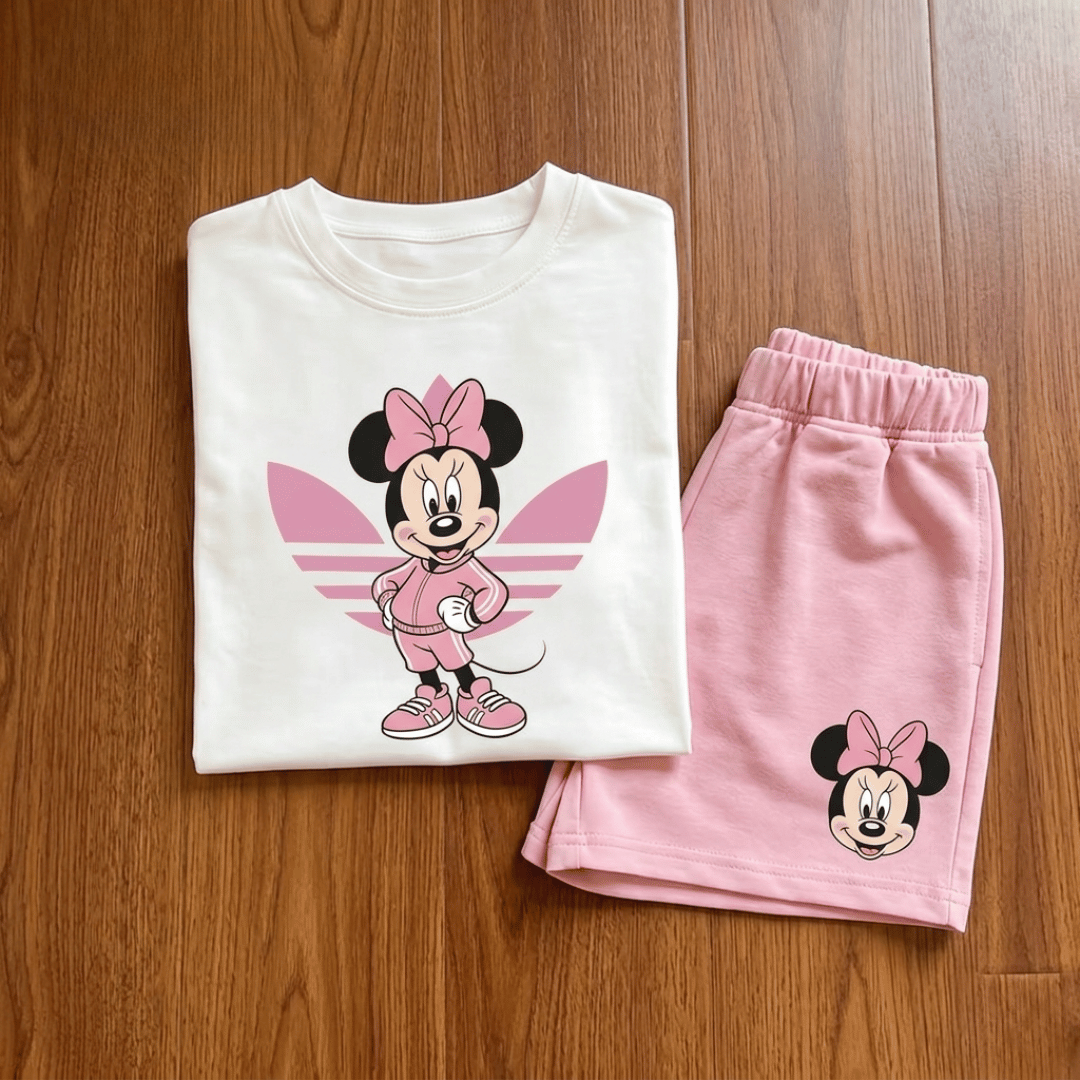Girls Minnie Mouse Summer 2-Piece Set