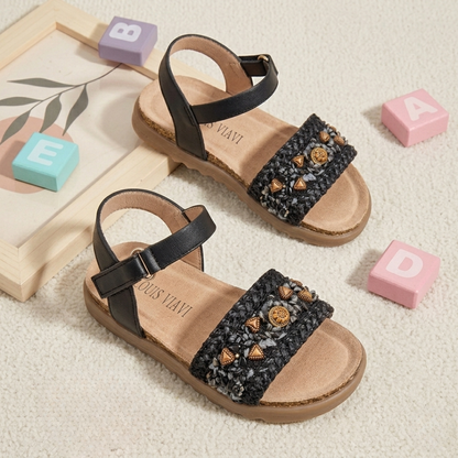 Girls’ Embellished Summer Sandals – Stylish Comfort Collection