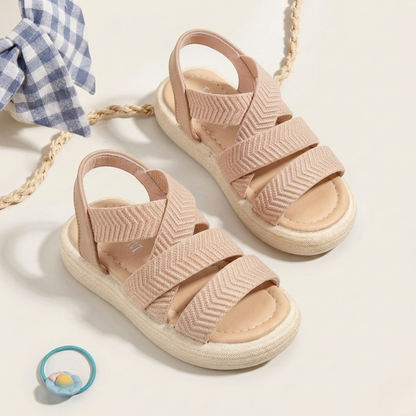 Sandales croisées extensibles pour fille – Confort léger au quotidien
