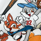 Kids Cartoon Baseball Team Summer Set – White Graphic T-Shirt & Bright Shorts (2-Piece Outfit)
