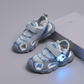 Kids Sport Sandals with LED Lights – Breathable Anti-Slip Summer Shoes